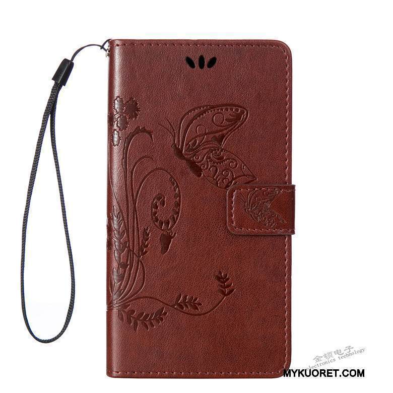 Kuori Sony Xperia C5 Ultra Dual Nahka Punainen Puhelimen Kuoret, Kotelo Sony Xperia C5 Ultra Dual Suojaus