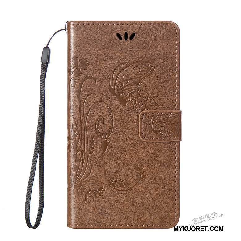 Kuori Sony Xperia C5 Ultra Dual Nahka Punainen Puhelimen Kuoret, Kotelo Sony Xperia C5 Ultra Dual Suojaus