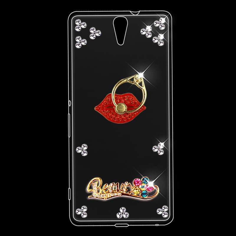 Kuori Sony Xperia C5 Ultra Dual Silikoni Trendi Läpinäkyvä, Kotelo Sony Xperia C5 Ultra Dual Pehmeä Neste Kulta Puhelimen Kuoret