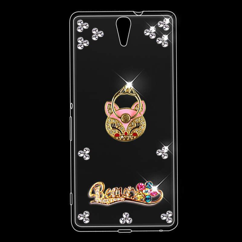 Kuori Sony Xperia C5 Ultra Dual Silikoni Trendi Läpinäkyvä, Kotelo Sony Xperia C5 Ultra Dual Pehmeä Neste Kulta Puhelimen Kuoret