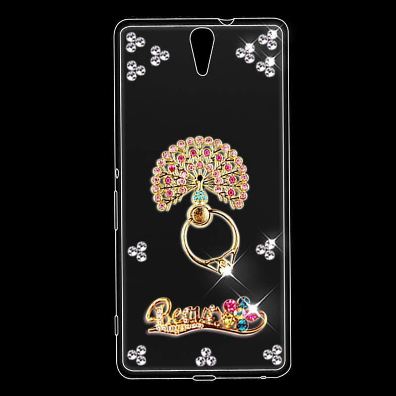 Kuori Sony Xperia C5 Ultra Dual Silikoni Trendi Läpinäkyvä, Kotelo Sony Xperia C5 Ultra Dual Pehmeä Neste Kulta Puhelimen Kuoret