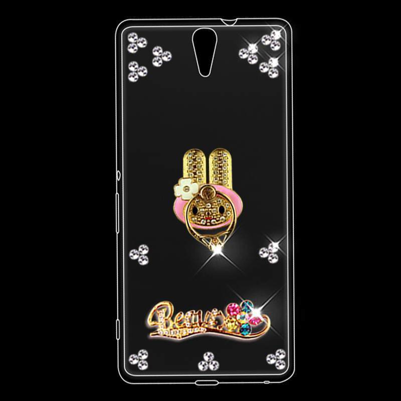 Kuori Sony Xperia C5 Ultra Dual Silikoni Trendi Läpinäkyvä, Kotelo Sony Xperia C5 Ultra Dual Pehmeä Neste Kulta Puhelimen Kuoret