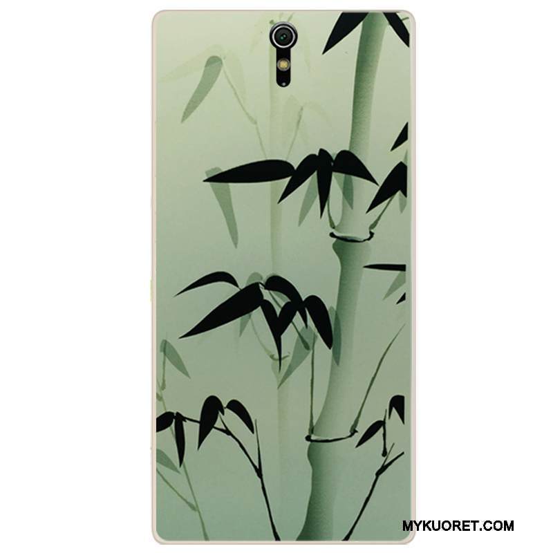 Kuori Sony Xperia C5 Ultra Dual Silikoni Valkoinen Tuuli, Kotelo Sony Xperia C5 Ultra Dual Pehmeä Neste Muste Puhelimen Kuoret