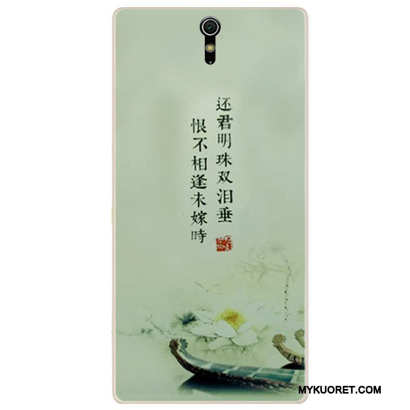 Kuori Sony Xperia C5 Ultra Dual Silikoni Valkoinen Tuuli, Kotelo Sony Xperia C5 Ultra Dual Pehmeä Neste Muste Puhelimen Kuoret