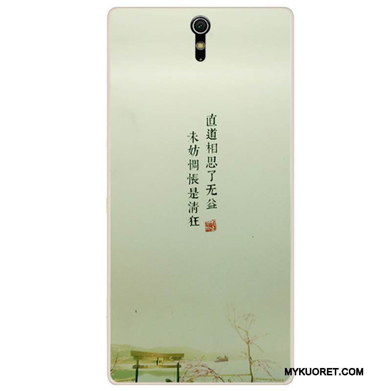 Kuori Sony Xperia C5 Ultra Dual Silikoni Valkoinen Tuuli, Kotelo Sony Xperia C5 Ultra Dual Pehmeä Neste Muste Puhelimen Kuoret