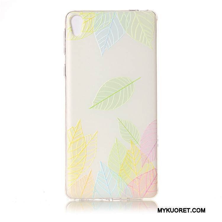 Kuori Sony Xperia E5 Laukut Valkoinen Puhelimen Kuoret, Kotelo Sony Xperia E5 Pehmeä Neste