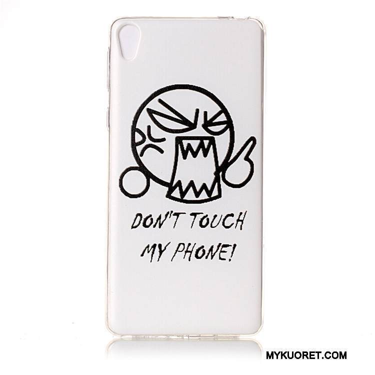 Kuori Sony Xperia E5 Laukut Valkoinen Puhelimen Kuoret, Kotelo Sony Xperia E5 Pehmeä Neste