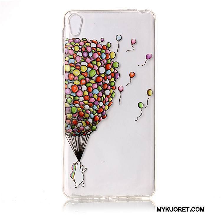 Kuori Sony Xperia E5 Laukut Valkoinen Puhelimen Kuoret, Kotelo Sony Xperia E5 Pehmeä Neste