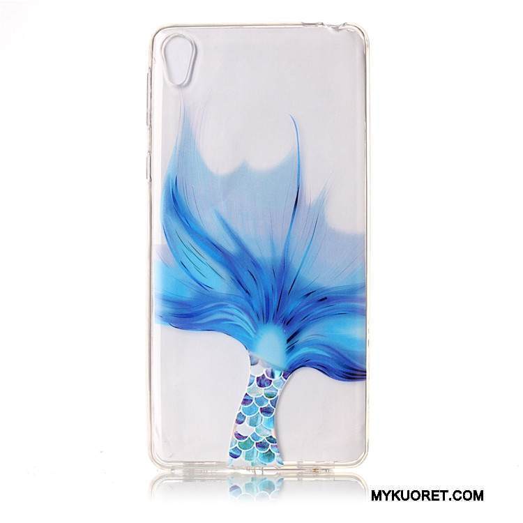 Kuori Sony Xperia E5 Laukut Valkoinen Puhelimen Kuoret, Kotelo Sony Xperia E5 Pehmeä Neste