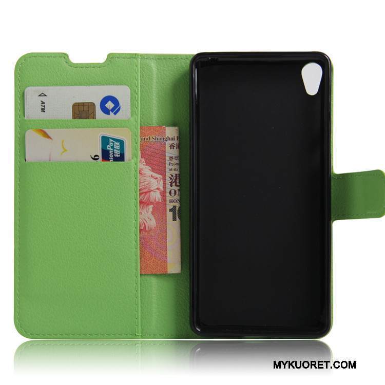 Kuori Sony Xperia E5 Salkku Puhelimen Kuoret Murtumaton, Kotelo Sony Xperia E5 Nahka Punainen