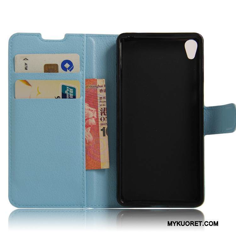 Kuori Sony Xperia E5 Salkku Puhelimen Kuoret Murtumaton, Kotelo Sony Xperia E5 Nahka Punainen