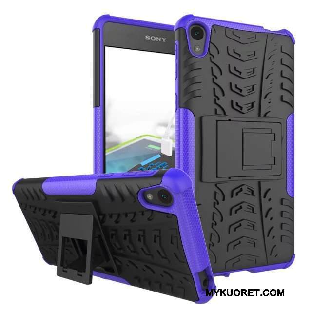 Kuori Sony Xperia E5 Tuki Murtumaton Puhelimen Kuoret, Kotelo Sony Xperia E5 Suojaus Kukkakuvio Punainen