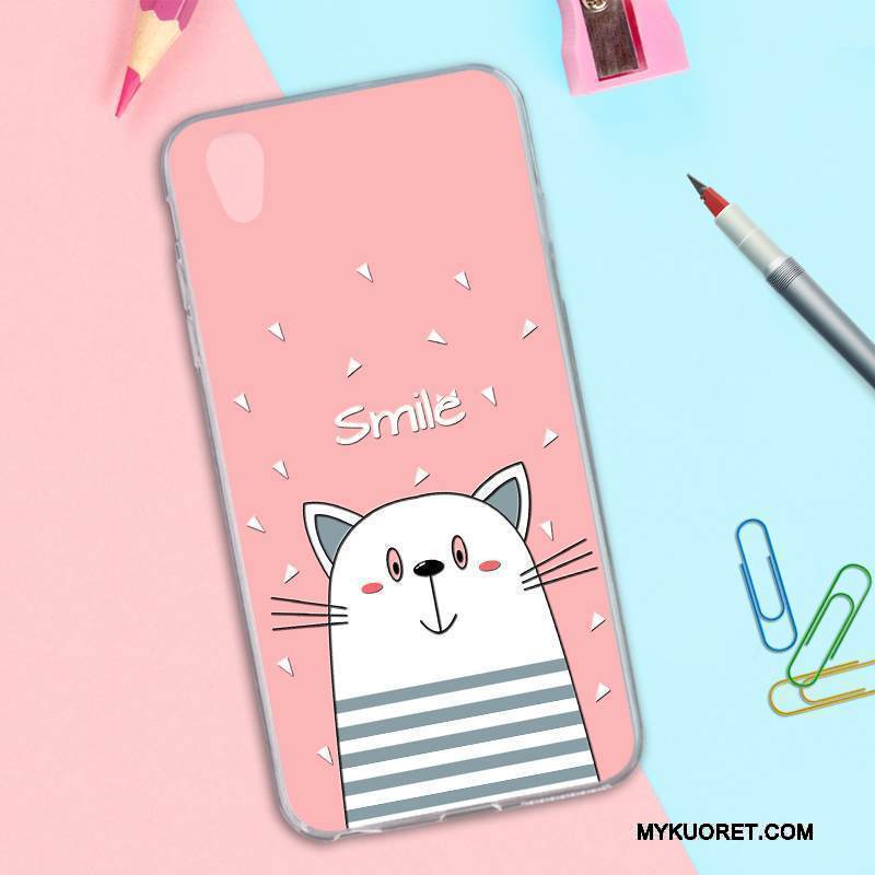 Kuori Sony Xperia L1 Kohokuviointi Punainen Sininen, Kotelo Sony Xperia L1 Sarjakuva Kani Ihana