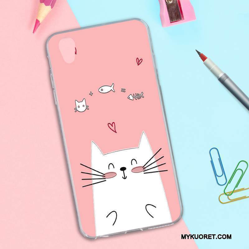 Kuori Sony Xperia L1 Kohokuviointi Punainen Sininen, Kotelo Sony Xperia L1 Sarjakuva Kani Ihana