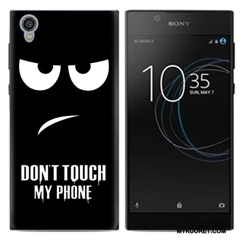 Kuori Sony Xperia L1 Maalaus Puhelimen Kuoret Murtumaton, Kotelo Sony Xperia L1 Suojaus Valkoinen Pu