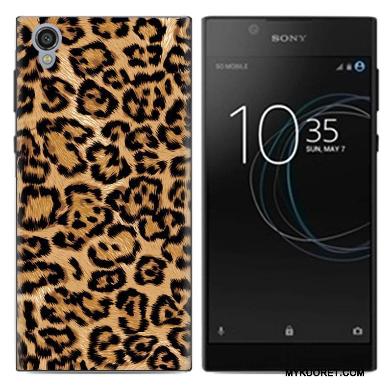 Kuori Sony Xperia L1 Maalaus Puhelimen Kuoret Murtumaton, Kotelo Sony Xperia L1 Suojaus Valkoinen Pu