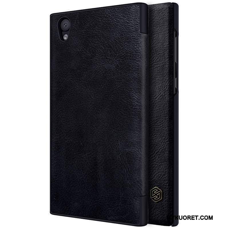 Kuori Sony Xperia L1 Nahka Kulta Puhelimen Kuoret, Kotelo Sony Xperia L1 Suojaus