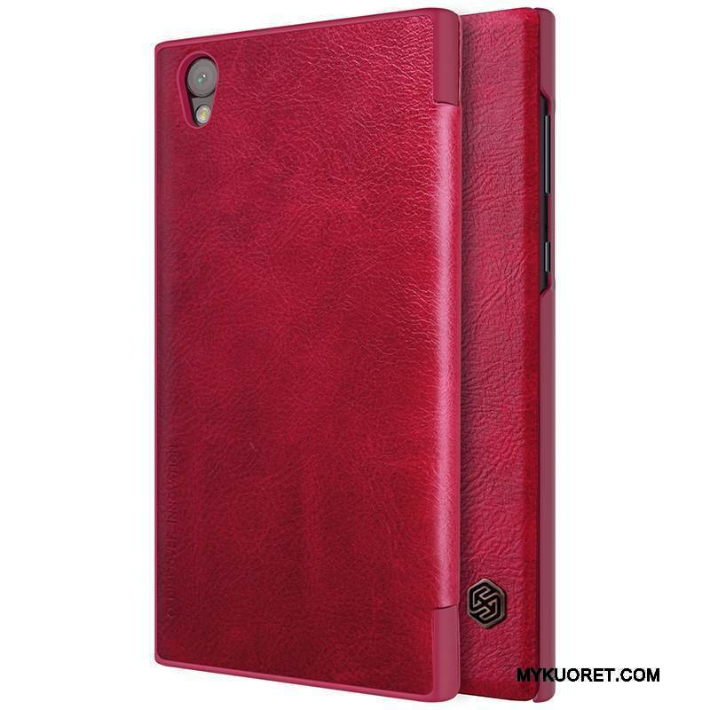 Kuori Sony Xperia L1 Nahka Kulta Puhelimen Kuoret, Kotelo Sony Xperia L1 Suojaus