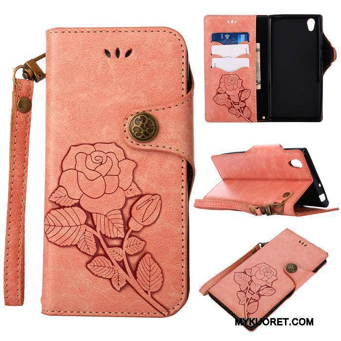 Kuori Sony Xperia L1 Nahka Murtumaton Sininen, Kotelo Sony Xperia L1 Kuoret Ripustettavat Koristeet