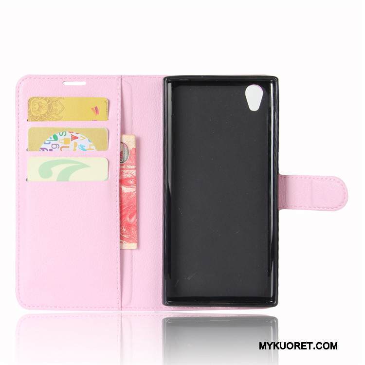 Kuori Sony Xperia L1 Nahka Vihreä Murtumaton, Kotelo Sony Xperia L1 Kuoret