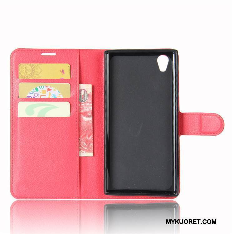 Kuori Sony Xperia L1 Nahka Vihreä Murtumaton, Kotelo Sony Xperia L1 Kuoret