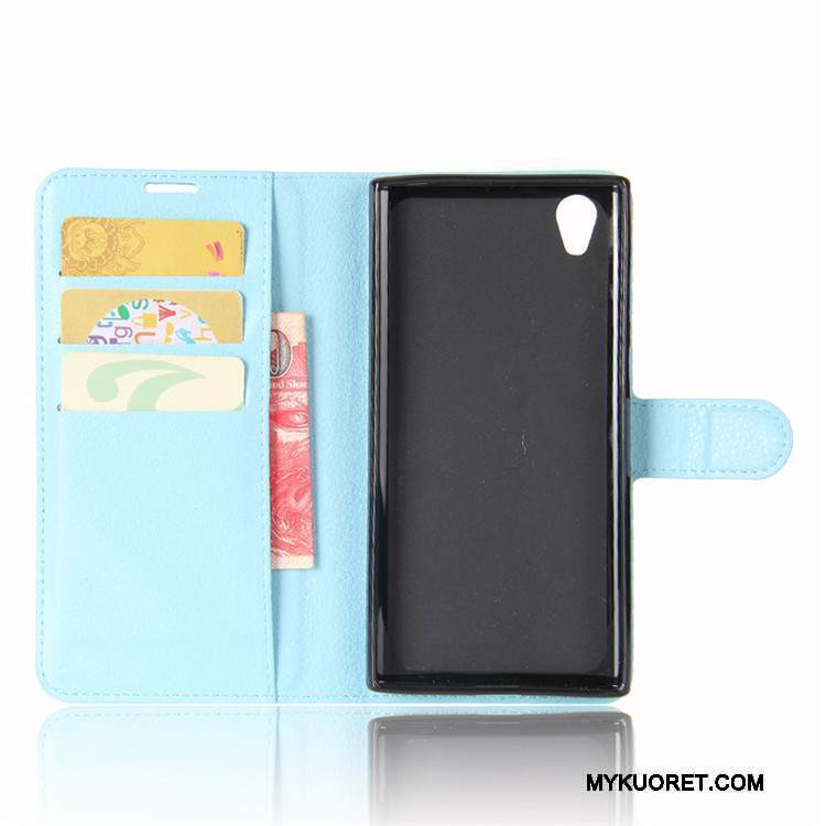 Kuori Sony Xperia L1 Nahka Vihreä Murtumaton, Kotelo Sony Xperia L1 Kuoret