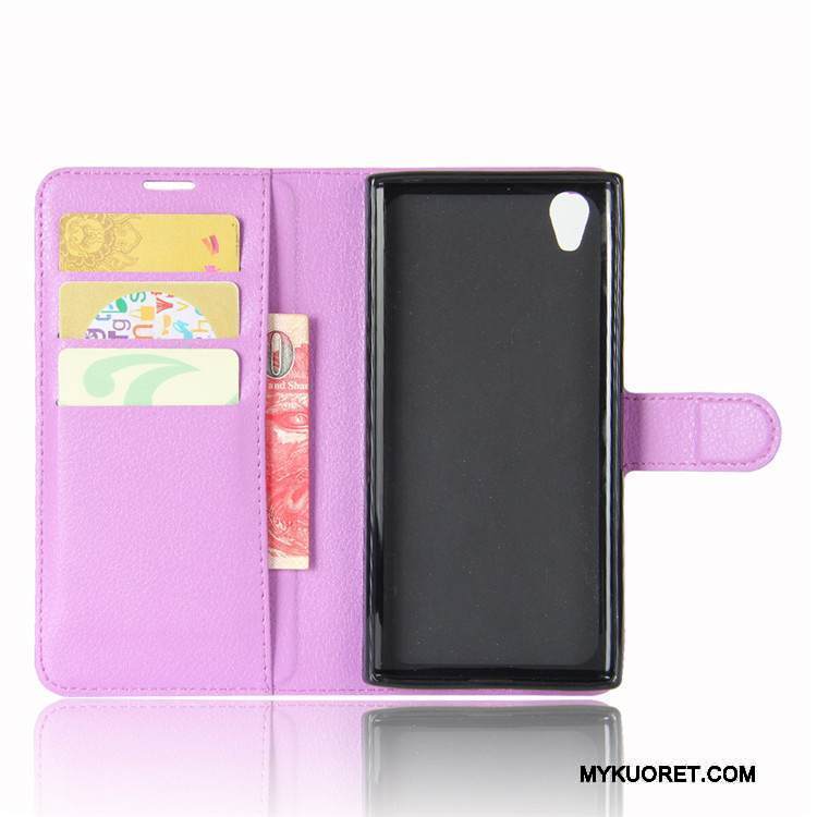 Kuori Sony Xperia L1 Nahka Vihreä Murtumaton, Kotelo Sony Xperia L1 Kuoret