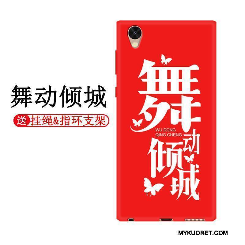 Kuori Sony Xperia L1 Silikoni Ihana Puhelimen Kuoret, Kotelo Sony Xperia L1 Laukut Murtumaton Punainen