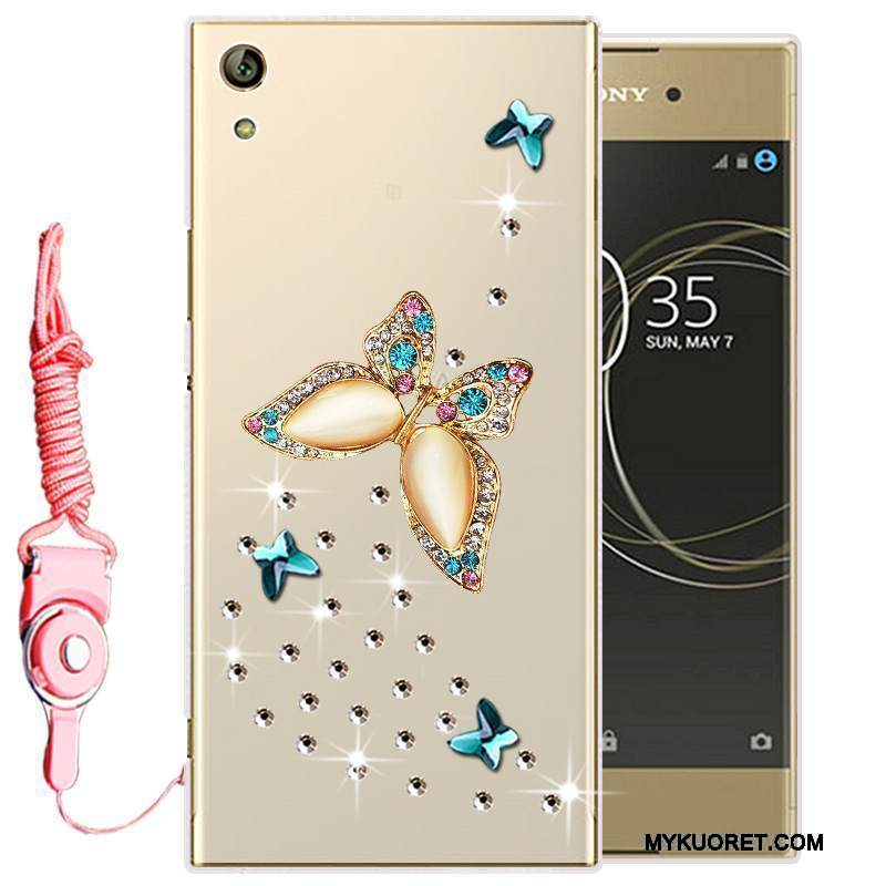 Kuori Sony Xperia L1 Strassi Kulta Puhelimen Kuoret, Kotelo Sony Xperia L1 Suojaus