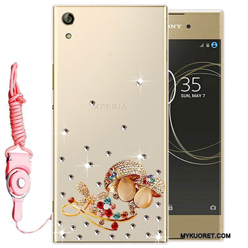 Kuori Sony Xperia L1 Strassi Kulta Puhelimen Kuoret, Kotelo Sony Xperia L1 Suojaus