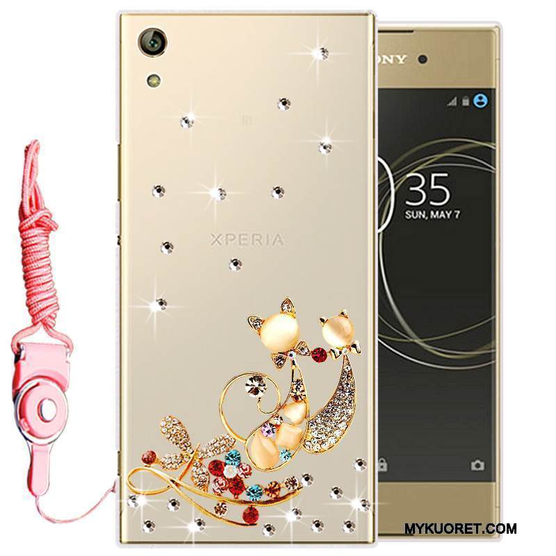 Kuori Sony Xperia L1 Strassi Kulta Puhelimen Kuoret, Kotelo Sony Xperia L1 Suojaus