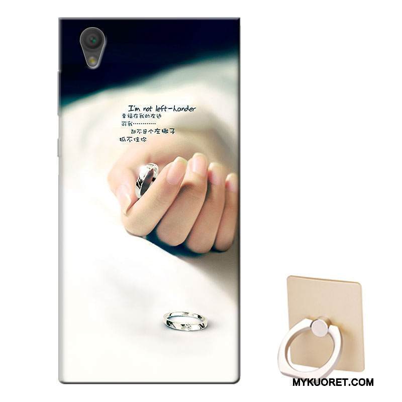 Kuori Sony Xperia L1 Tuki Murtumaton Valkoinen, Kotelo Sony Xperia L1 Pehmeä Neste Puhelimen Kuoret Muokata