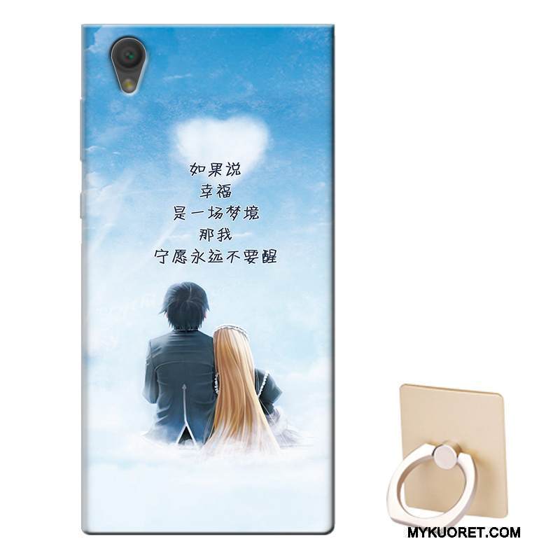 Kuori Sony Xperia L1 Tuki Murtumaton Valkoinen, Kotelo Sony Xperia L1 Pehmeä Neste Puhelimen Kuoret Muokata