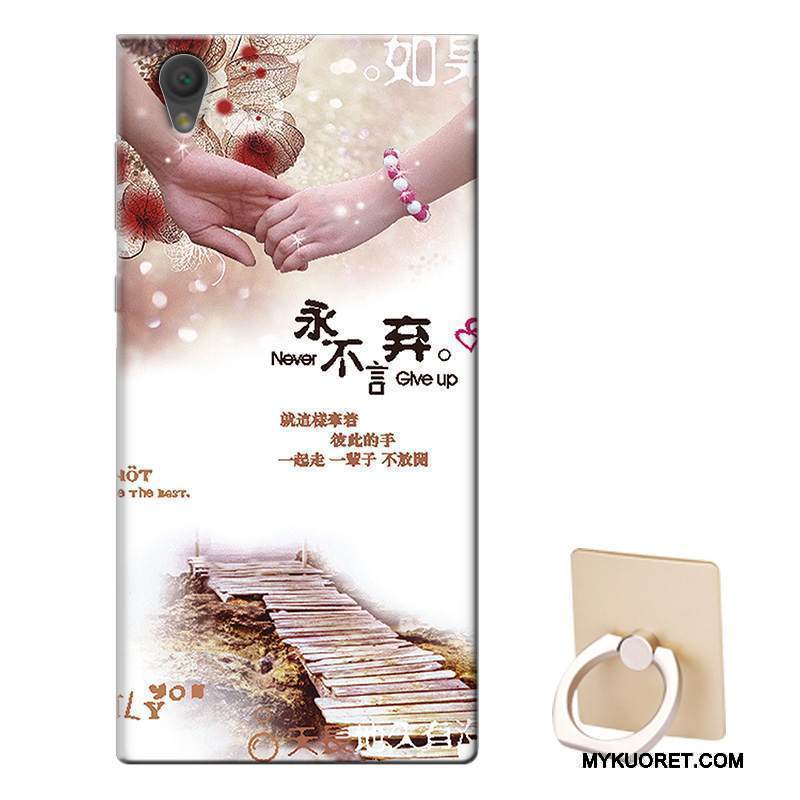 Kuori Sony Xperia L1 Tuki Murtumaton Valkoinen, Kotelo Sony Xperia L1 Pehmeä Neste Puhelimen Kuoret Muokata