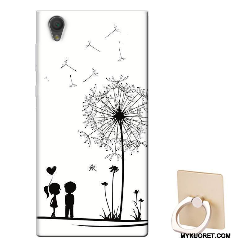 Kuori Sony Xperia L1 Tuki Murtumaton Valkoinen, Kotelo Sony Xperia L1 Pehmeä Neste Puhelimen Kuoret Muokata