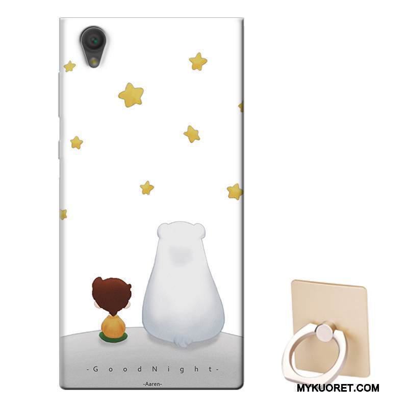 Kuori Sony Xperia L1 Tuki Murtumaton Valkoinen, Kotelo Sony Xperia L1 Pehmeä Neste Puhelimen Kuoret Muokata