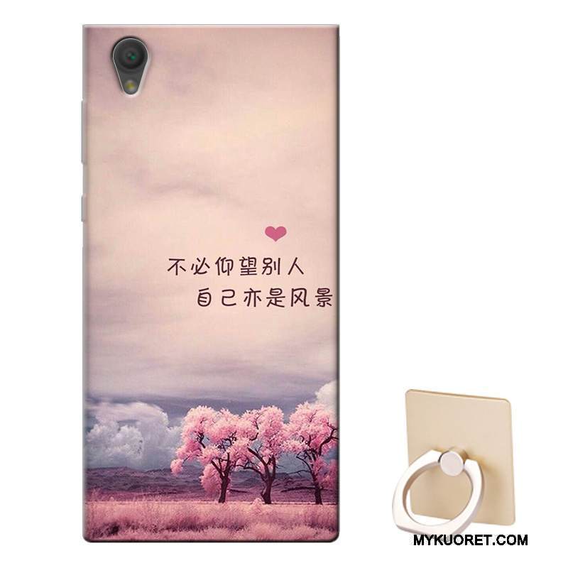 Kuori Sony Xperia L1 Tuki Murtumaton Valkoinen, Kotelo Sony Xperia L1 Pehmeä Neste Puhelimen Kuoret Muokata