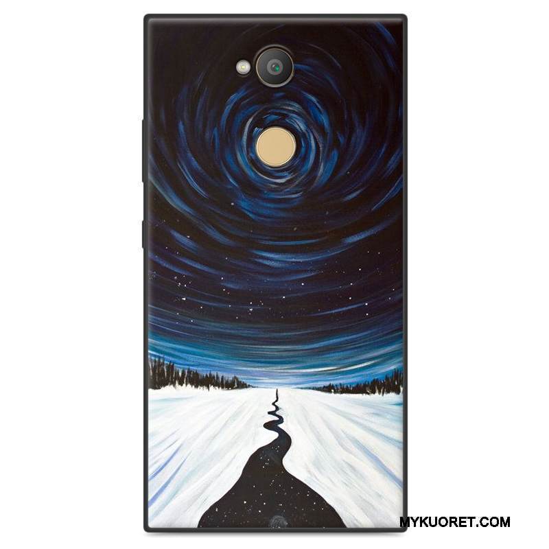 Kuori Sony Xperia L2 Laukut Murtumaton Pesty Suede, Kotelo Sony Xperia L2 Suojaus Vihreä Puhelimen Kuoret