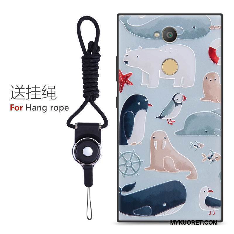 Kuori Sony Xperia L2 Laukut Pesty Suede Murtumaton, Kotelo Sony Xperia L2 Monivärinen Puhelimen Kuoret