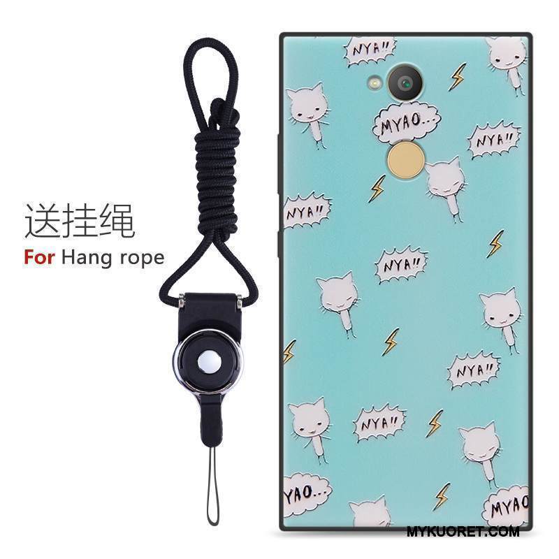 Kuori Sony Xperia L2 Laukut Pesty Suede Murtumaton, Kotelo Sony Xperia L2 Monivärinen Puhelimen Kuoret