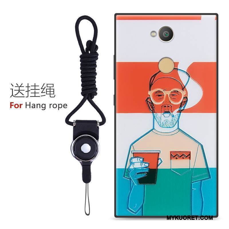 Kuori Sony Xperia L2 Laukut Pesty Suede Murtumaton, Kotelo Sony Xperia L2 Monivärinen Puhelimen Kuoret