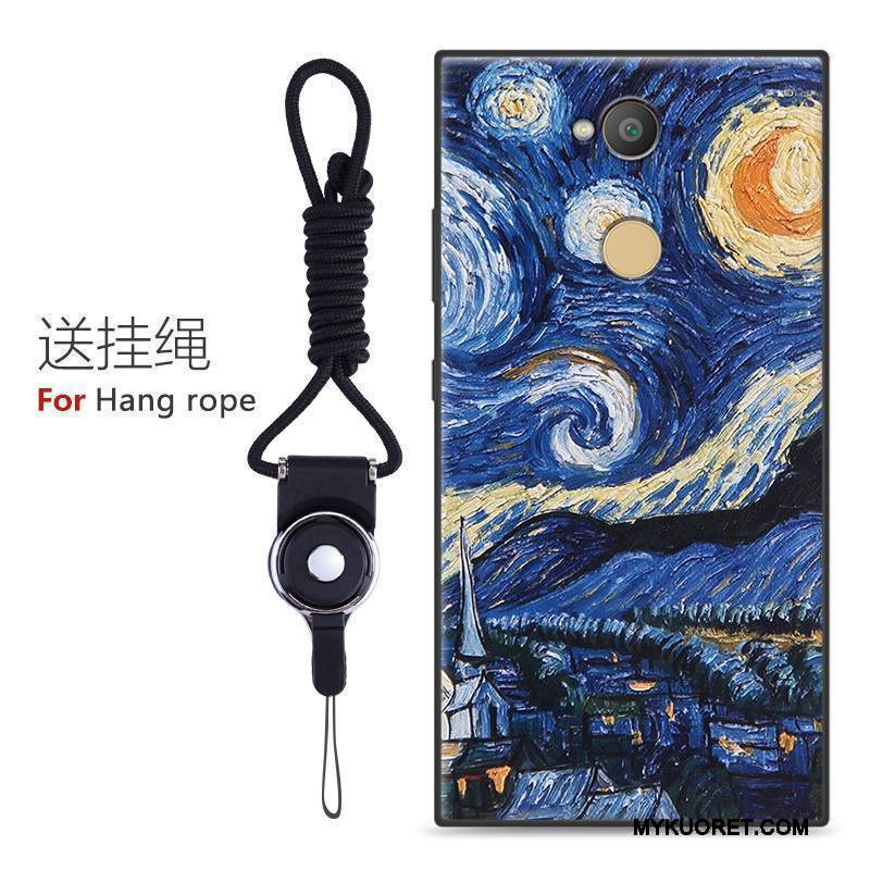 Kuori Sony Xperia L2 Laukut Pesty Suede Murtumaton, Kotelo Sony Xperia L2 Monivärinen Puhelimen Kuoret