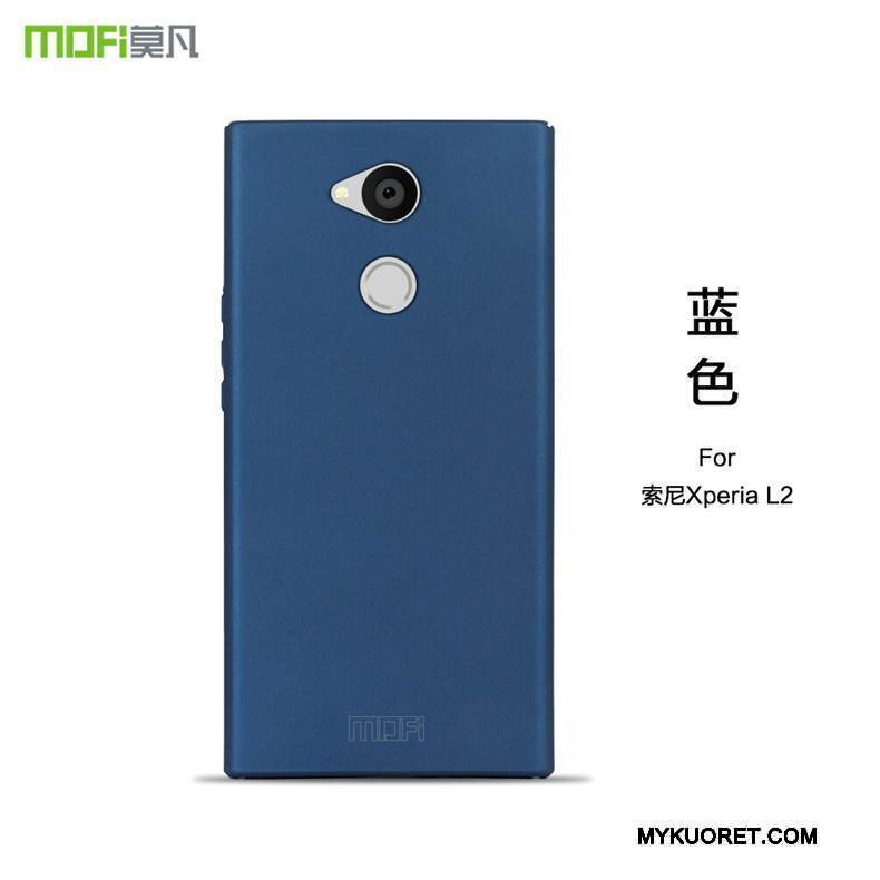 Kuori Sony Xperia L2 Laukut Puhelimen Kuoret Pesty Suede, Kotelo Sony Xperia L2 Suojaus Hoikka Kulta