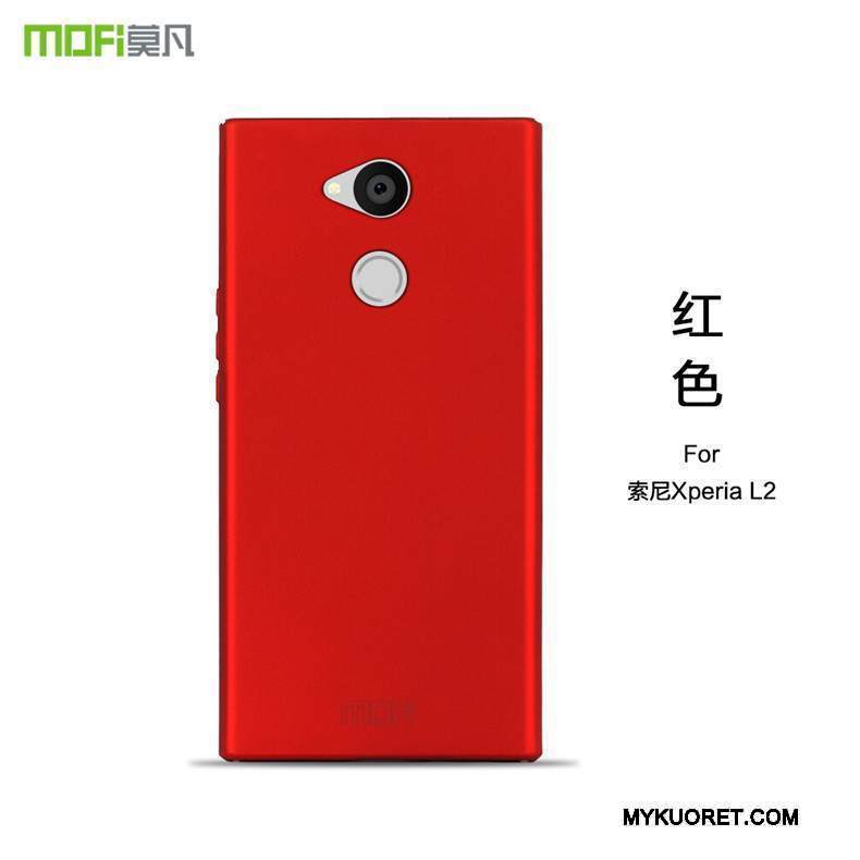 Kuori Sony Xperia L2 Laukut Puhelimen Kuoret Pesty Suede, Kotelo Sony Xperia L2 Suojaus Hoikka Kulta