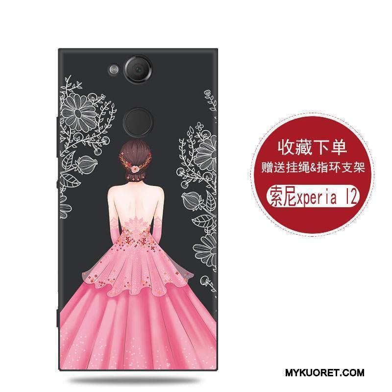 Kuori Sony Xperia L2 Laukut Punainen Yksinkertainen, Kotelo Sony Xperia L2 Suojaus Murtumaton Persoonallisuus