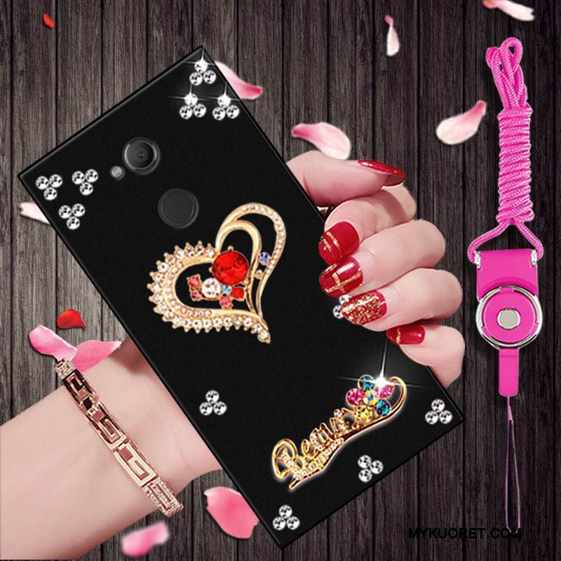 Kuori Sony Xperia L2 Sarjakuva Puhelimen Kuoret Musta, Kotelo Sony Xperia L2 Pehmeä Neste Persoonallisuus Trendi