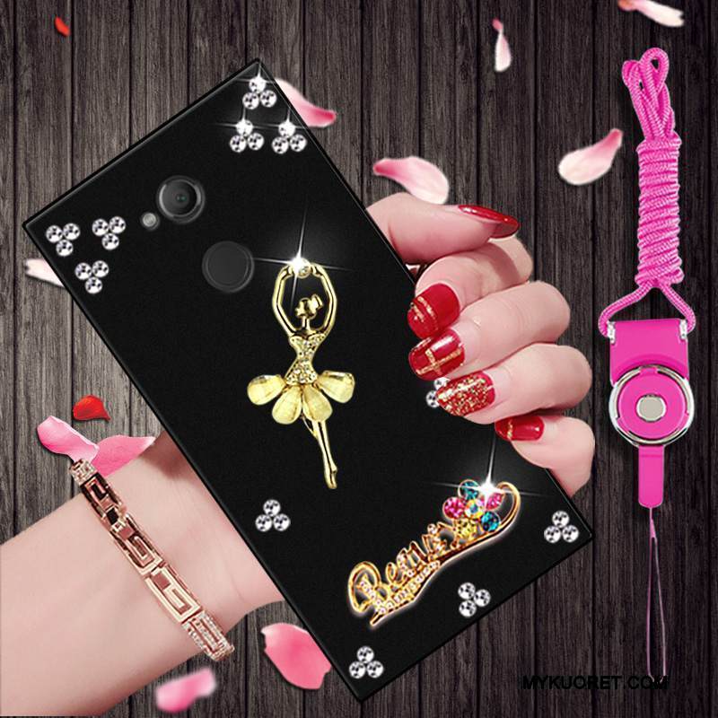 Kuori Sony Xperia L2 Sarjakuva Puhelimen Kuoret Musta, Kotelo Sony Xperia L2 Pehmeä Neste Persoonallisuus Trendi