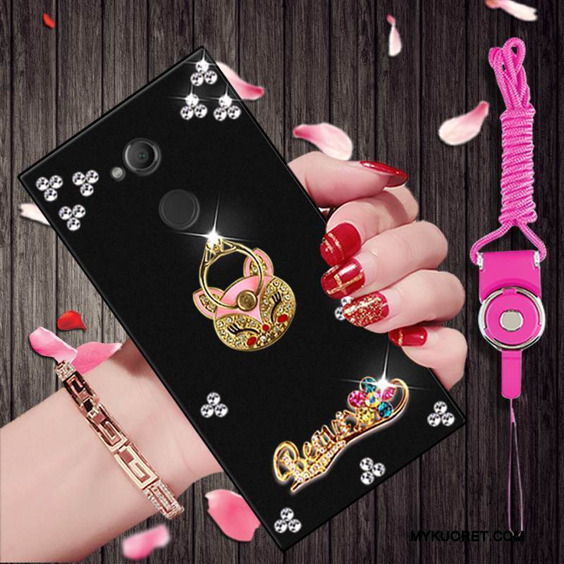 Kuori Sony Xperia L2 Sarjakuva Puhelimen Kuoret Musta, Kotelo Sony Xperia L2 Pehmeä Neste Persoonallisuus Trendi