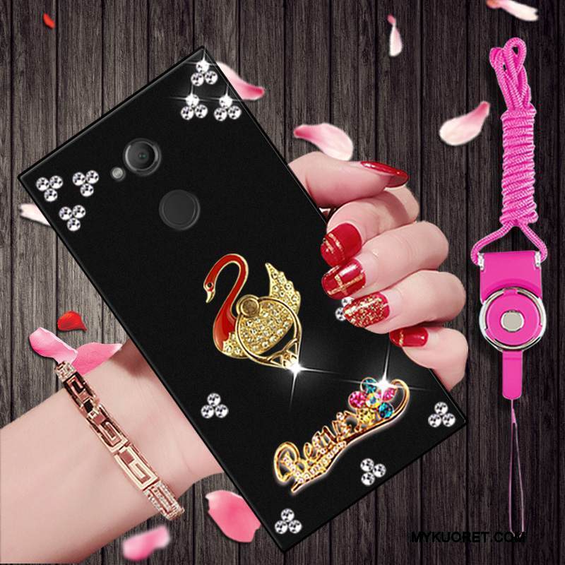 Kuori Sony Xperia L2 Sarjakuva Puhelimen Kuoret Musta, Kotelo Sony Xperia L2 Pehmeä Neste Persoonallisuus Trendi