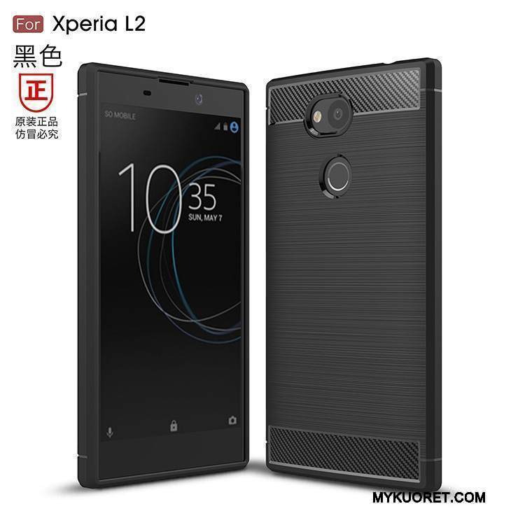 Kuori Sony Xperia L2 Silikoni Puhelimen Kuoret Punainen, Kotelo Sony Xperia L2 Suojaus Murtumaton